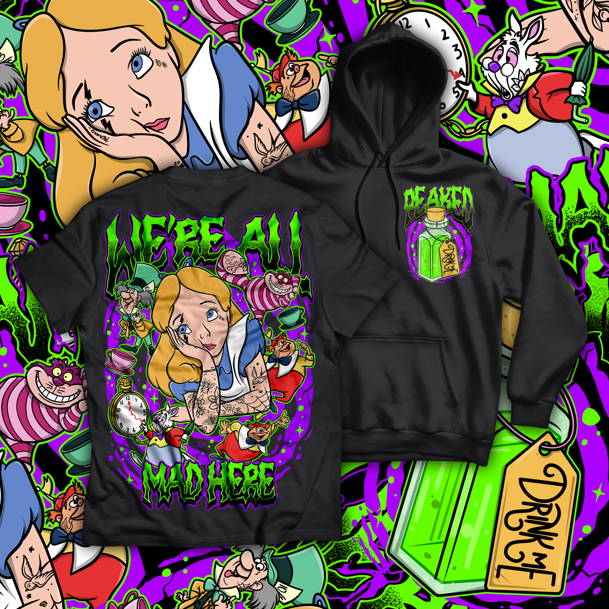 We're All Mad T Shirt / Hoodie
