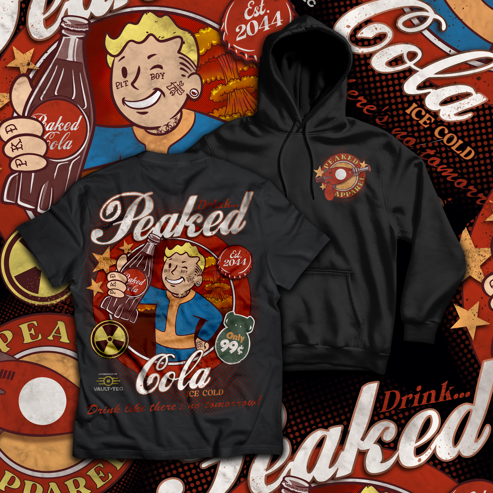 Peaked Cola T Shirt / Hoodie
