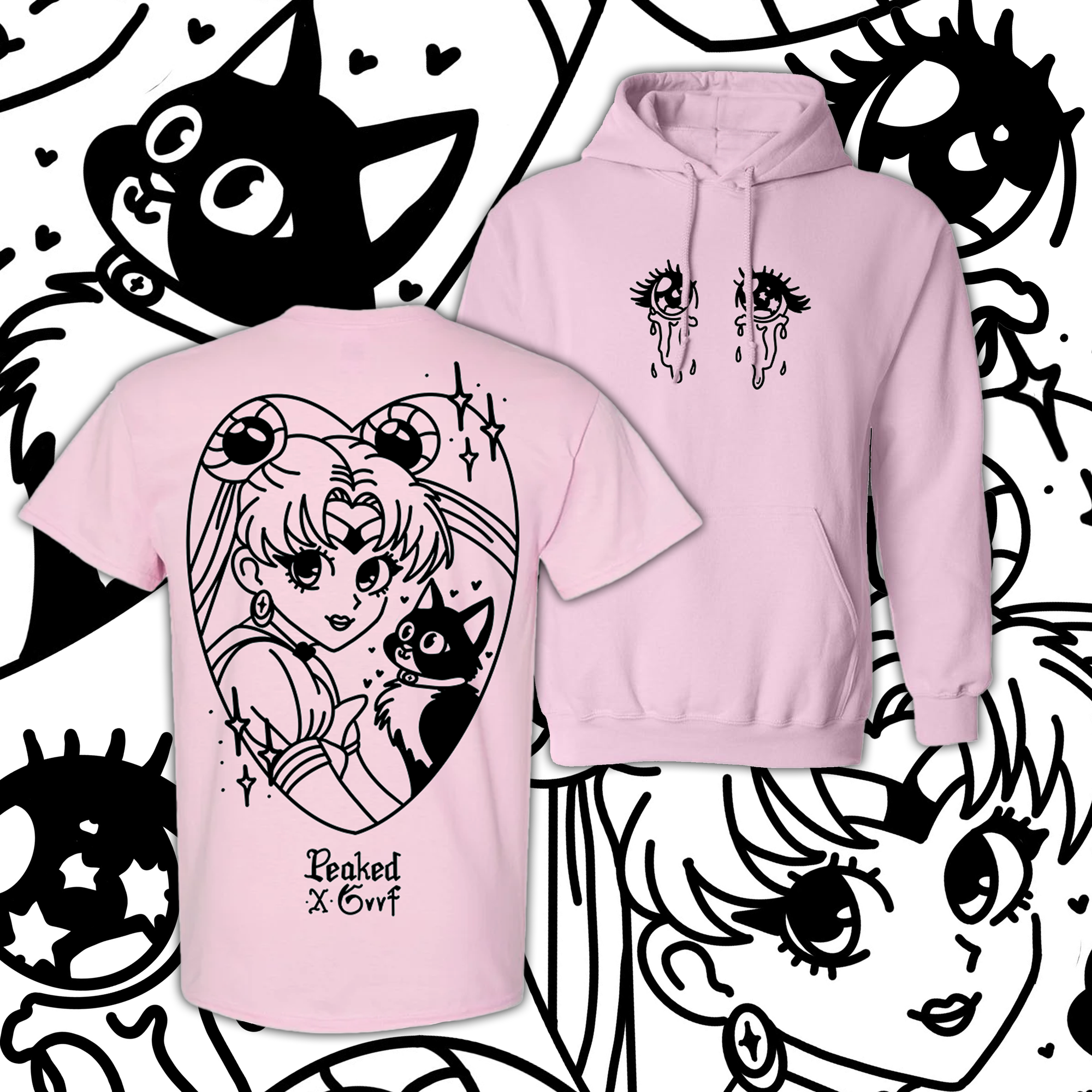 Limited Edition Peaked X Goof 'Moon' T Shirt / Hoodie