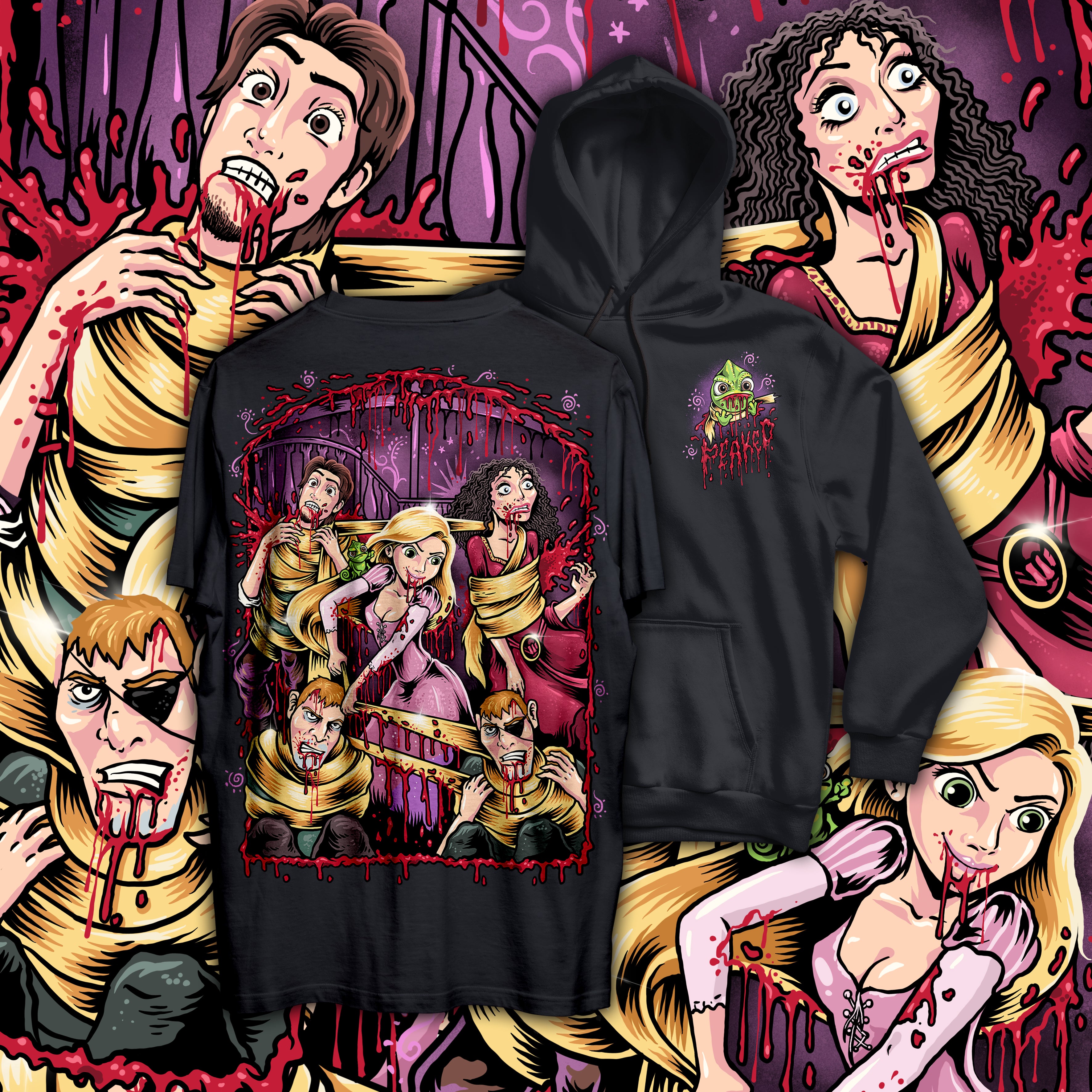 Rapunzel T Shirt Hoodie – Peaked Apparel - Main Image
