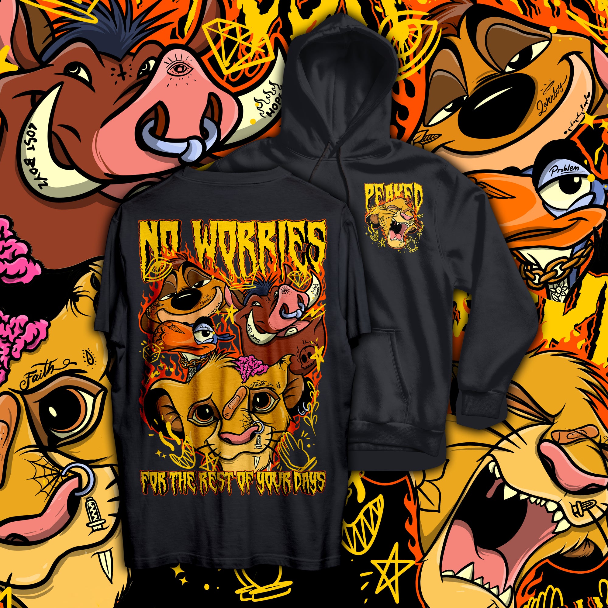 No Worries T Shirt / Hoodie