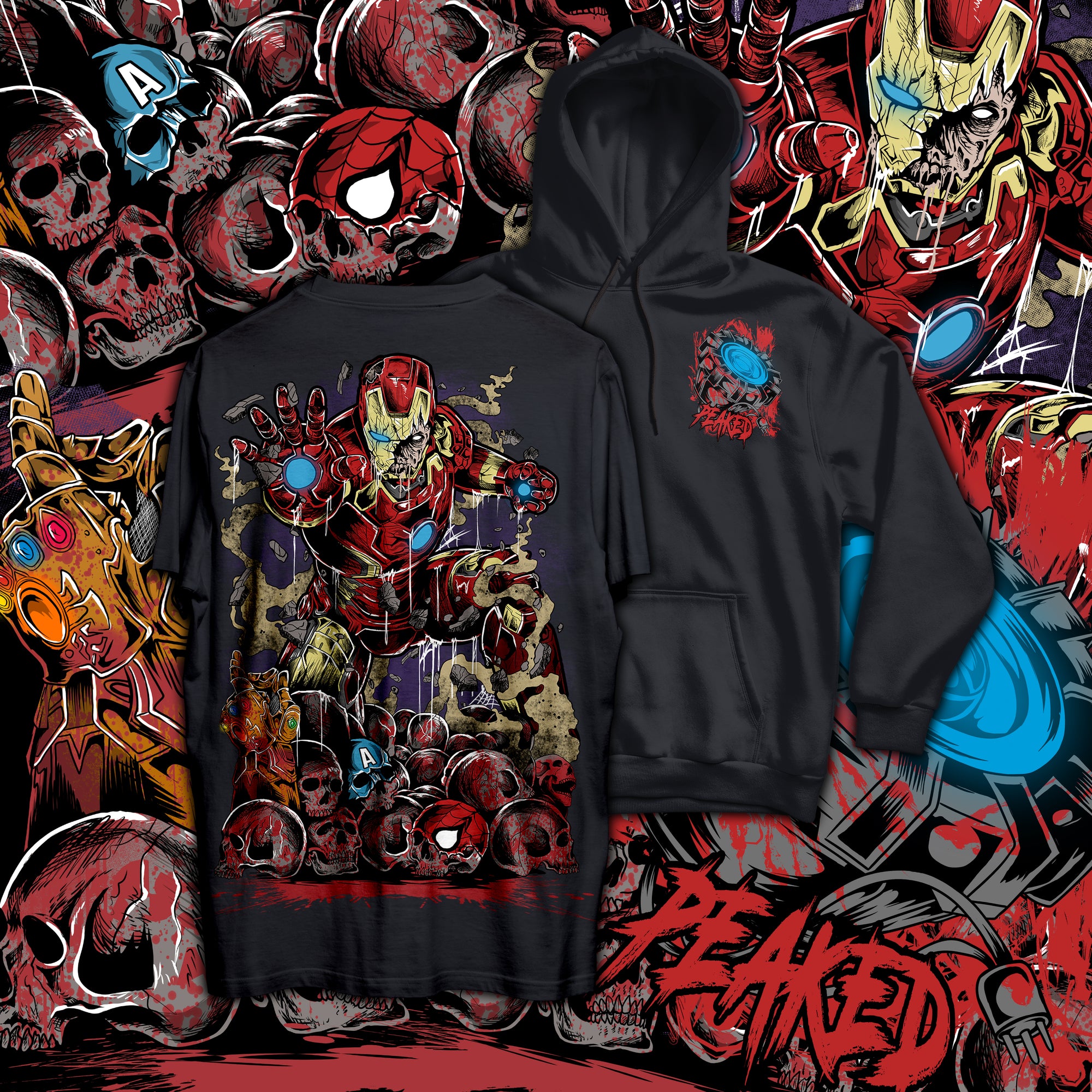 Iron Zombie T Shirt / Hoodie