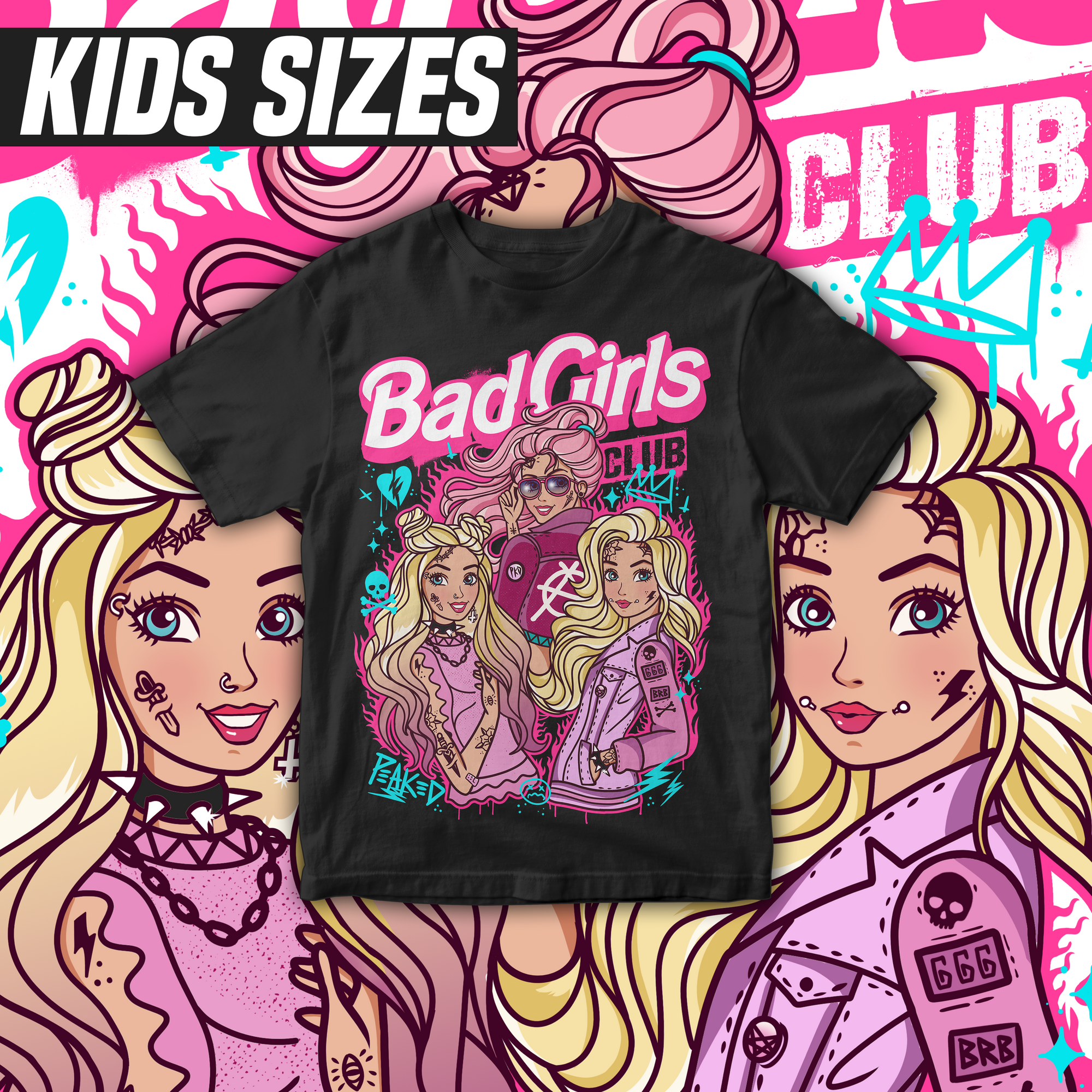 Bad Girls Kids T-Shirt