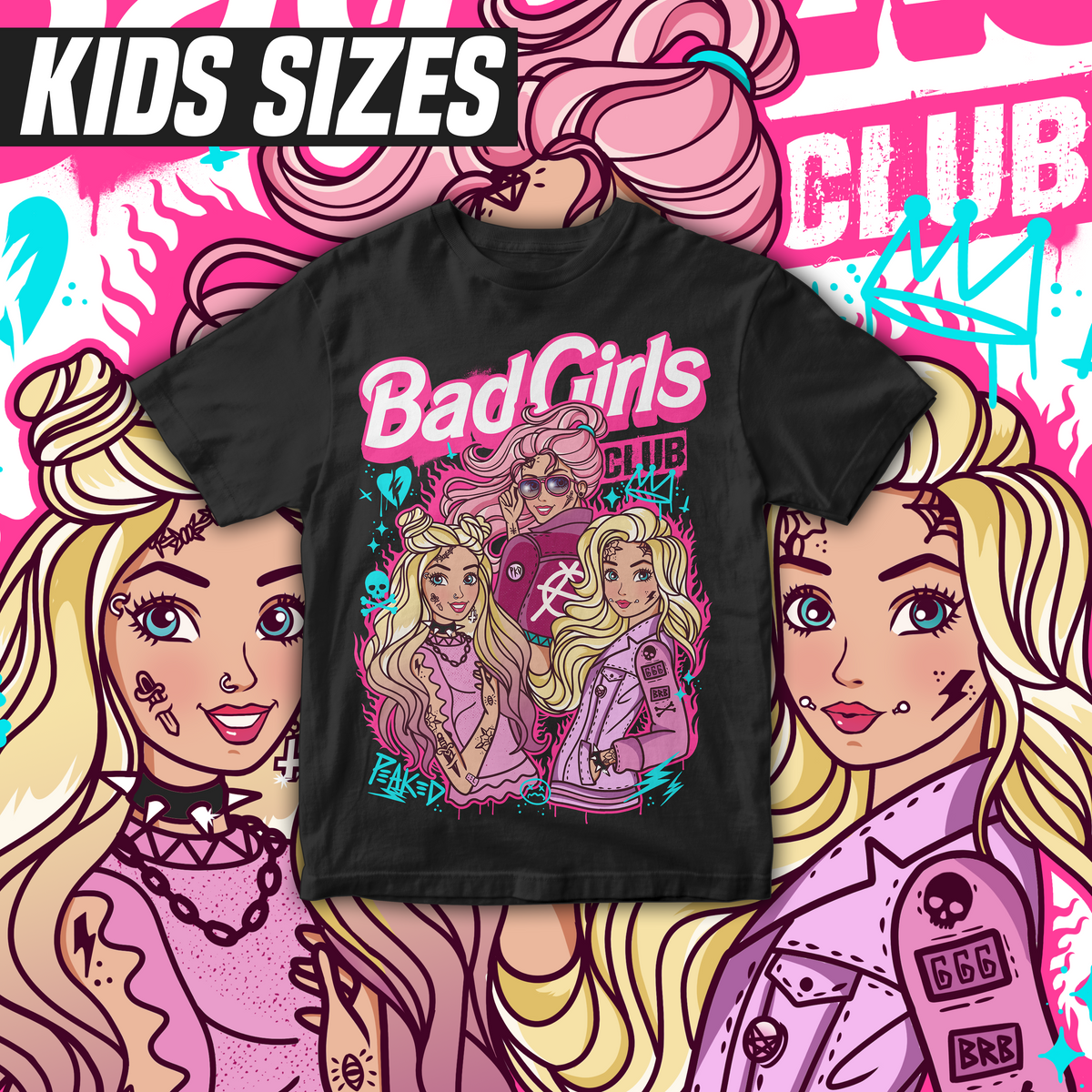 Bad Girls Gang Kids T-Shirt