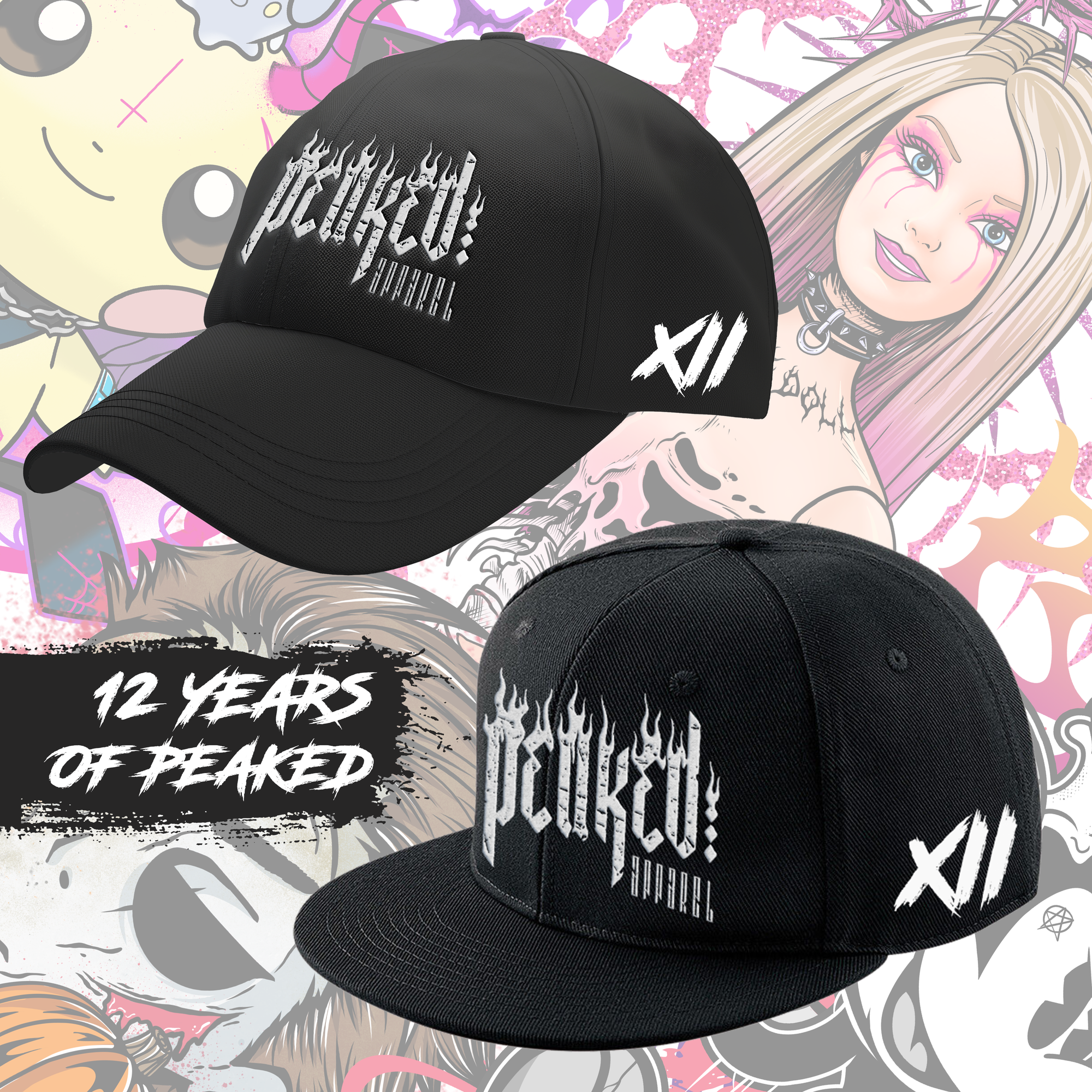 12 Year Anniversary Hats