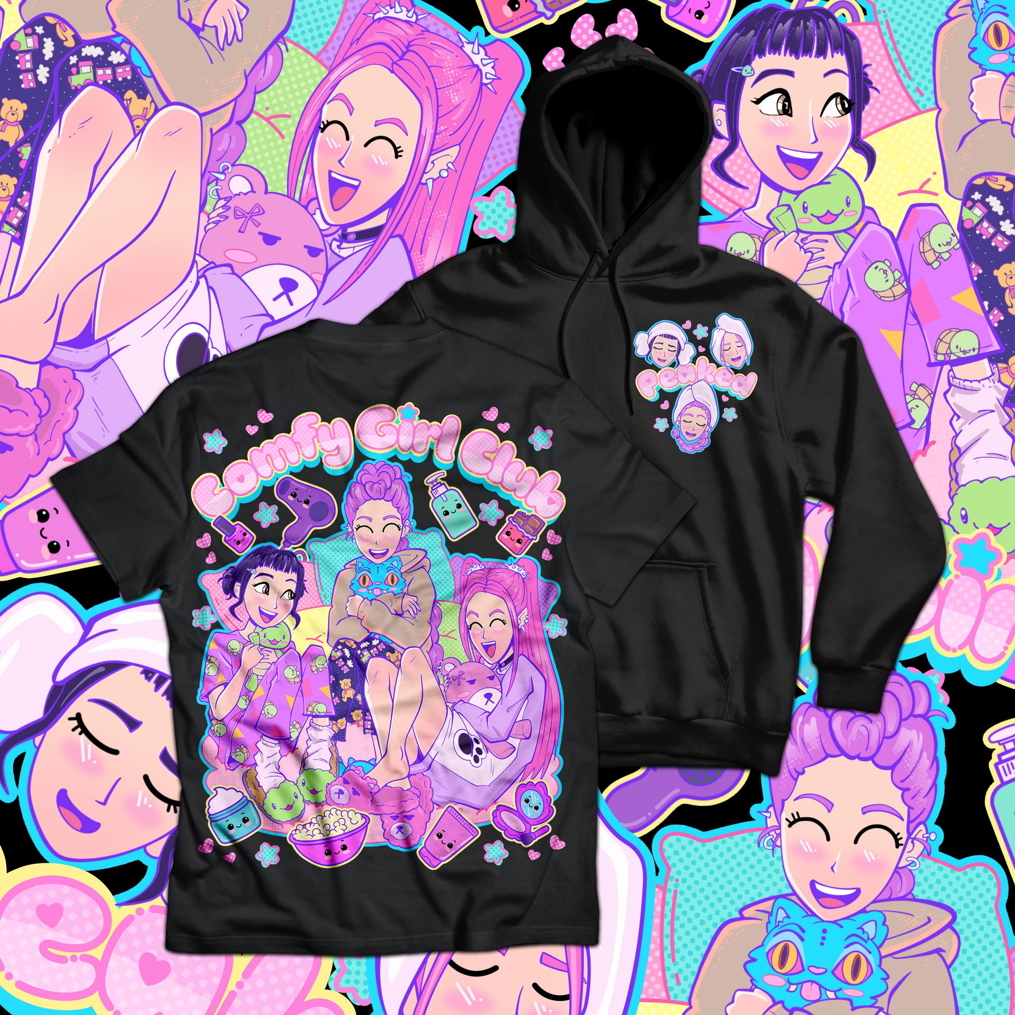 Limited Edition Comfy Girl Club T Shirt / Hoodie