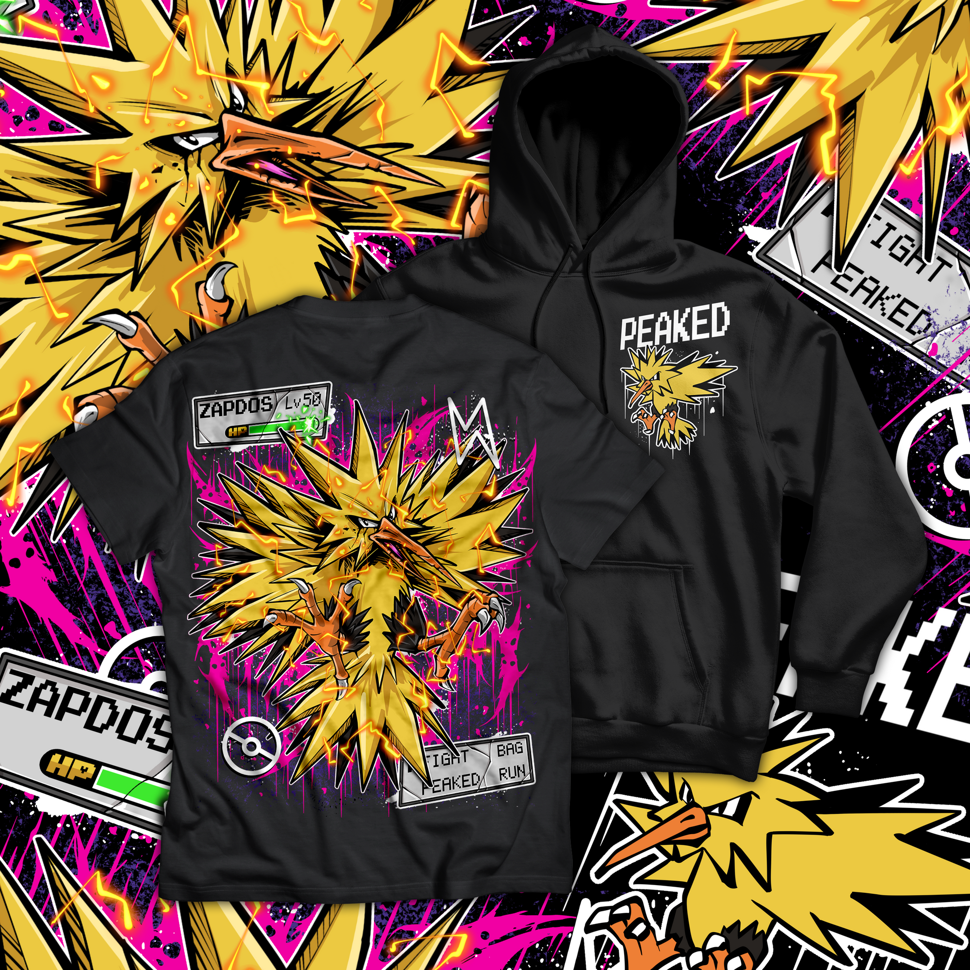 Electric Bird T Shirt / Hoodie