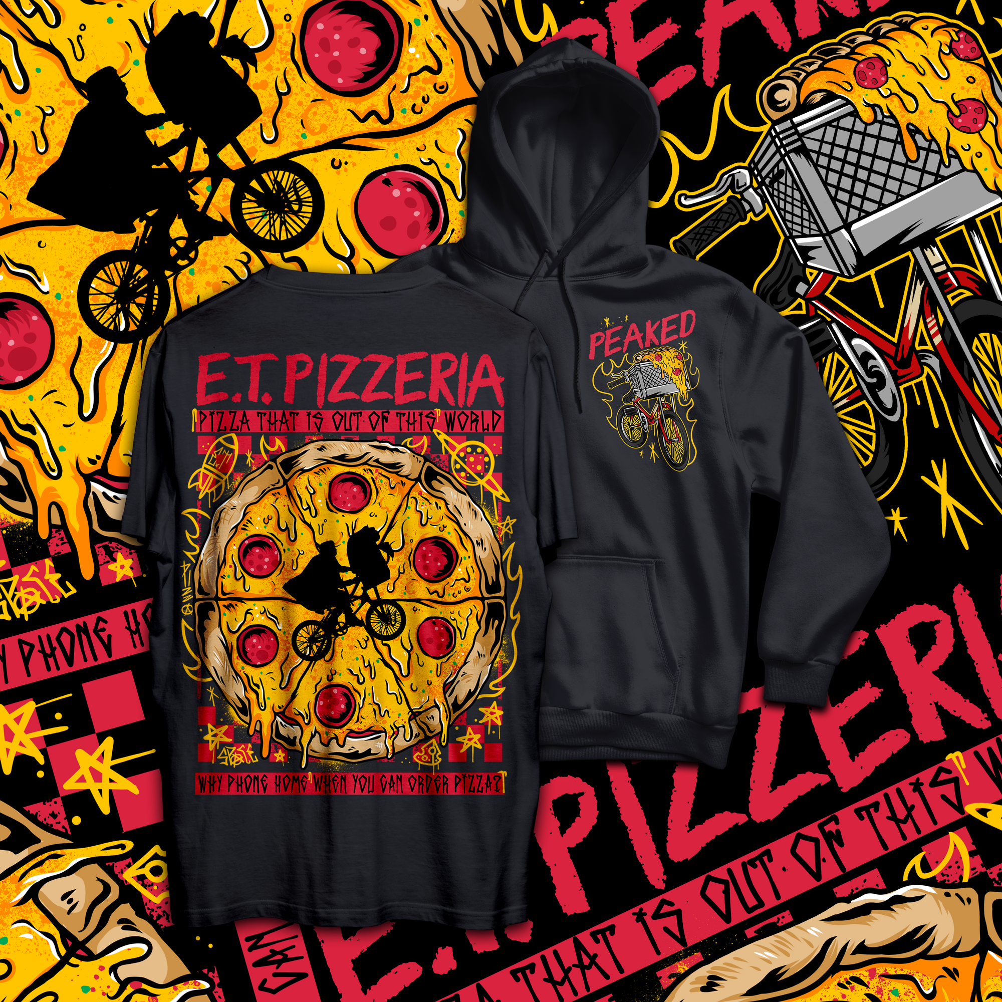 E.T. Pizzeria T Shirt / Hoodie