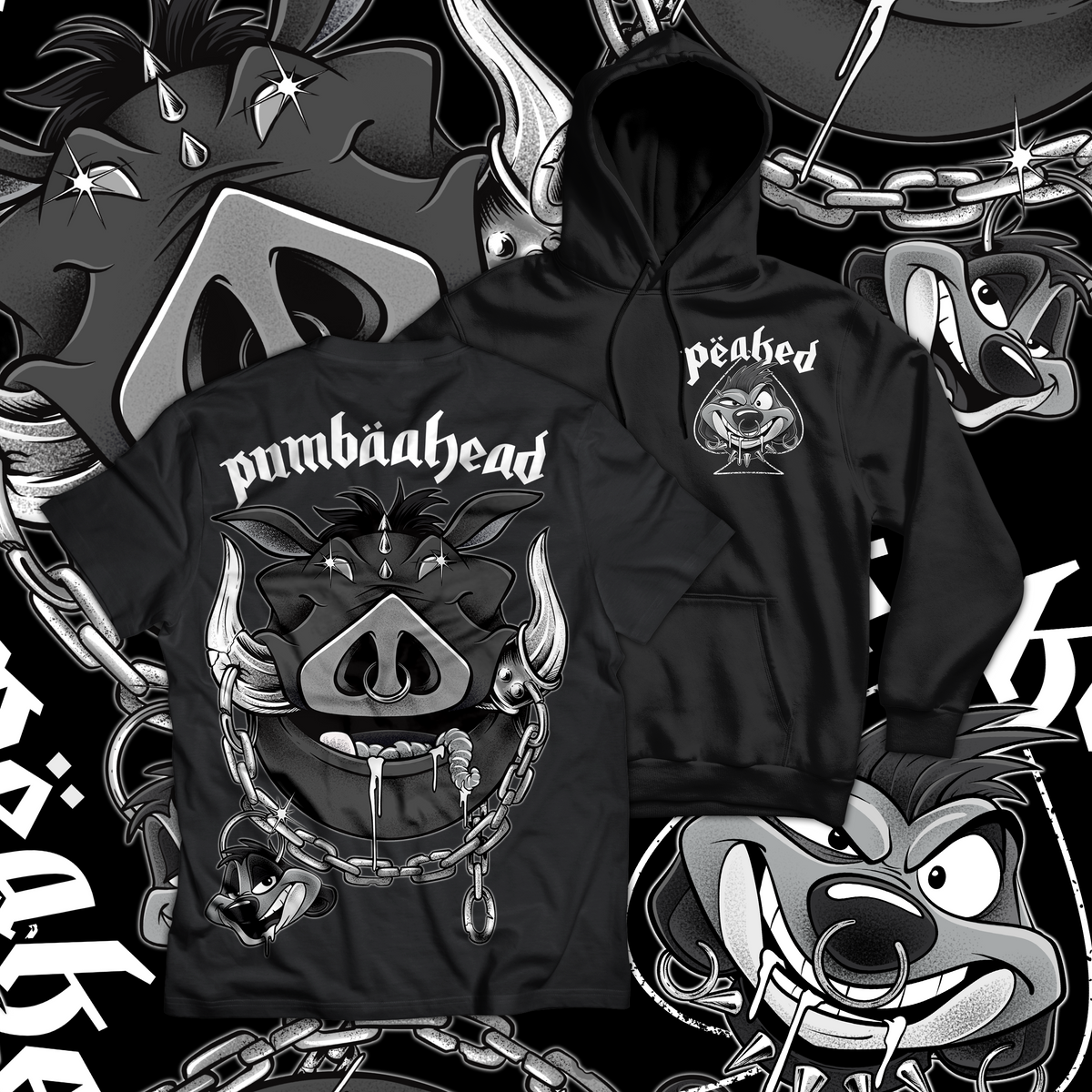 Hog Head T Shirt / Hoodie