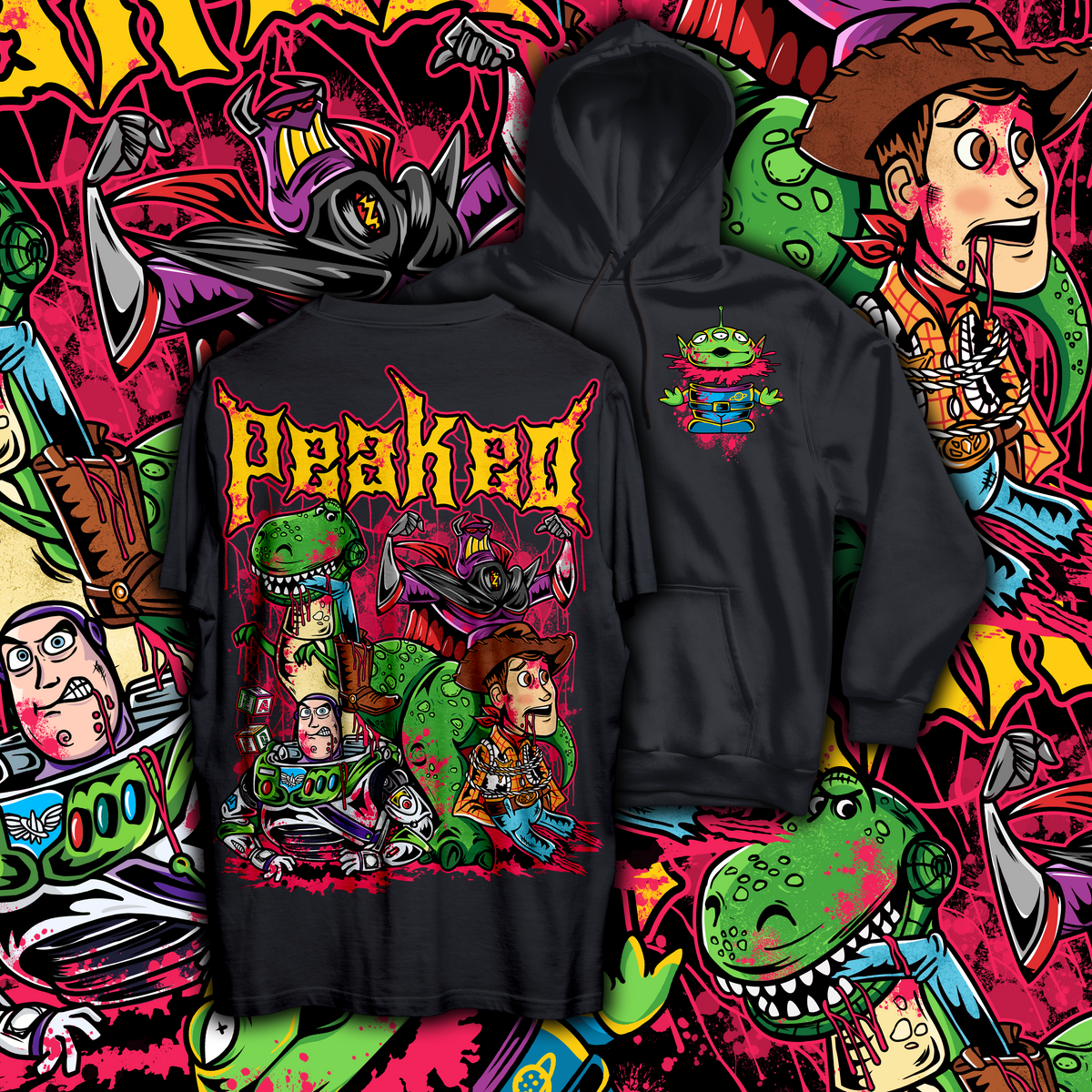 Rex Attack T Shirt / Hoodie